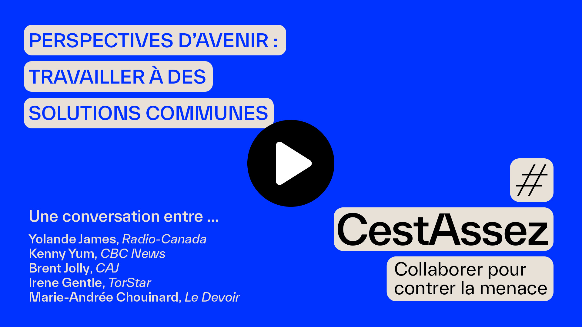 Perspectives d’avenir : travailler à des solutions communes