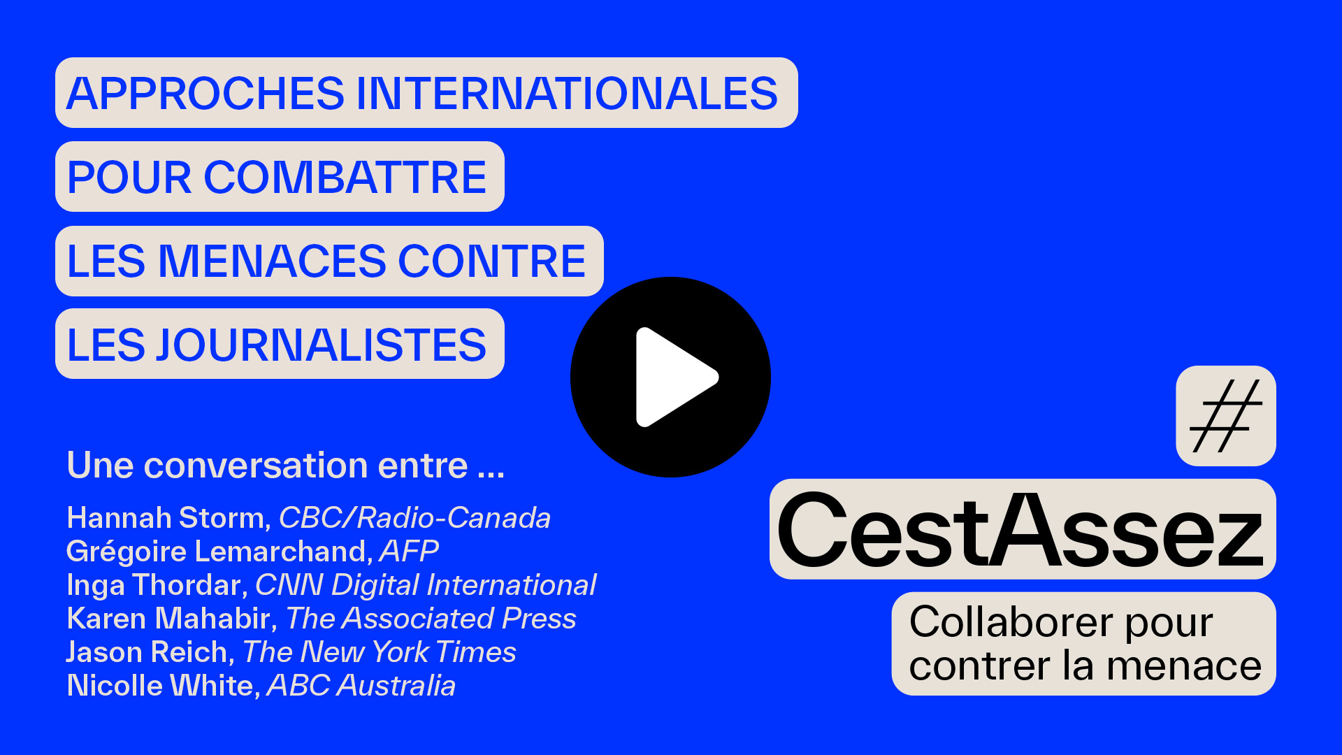 Approches internationales pour combattre les menaces contre les journalistes